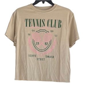 Vintage inspired “Tennis Club" Graphic Tee Size Medium.